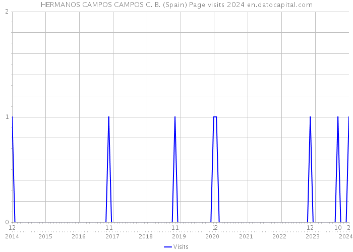 HERMANOS CAMPOS CAMPOS C. B. (Spain) Page visits 2024 