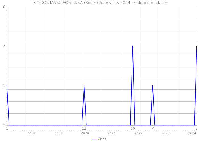 TEIXIDOR MARC FORTIANA (Spain) Page visits 2024 