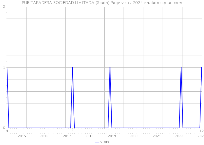 PUB TAPADERA SOCIEDAD LIMITADA (Spain) Page visits 2024 