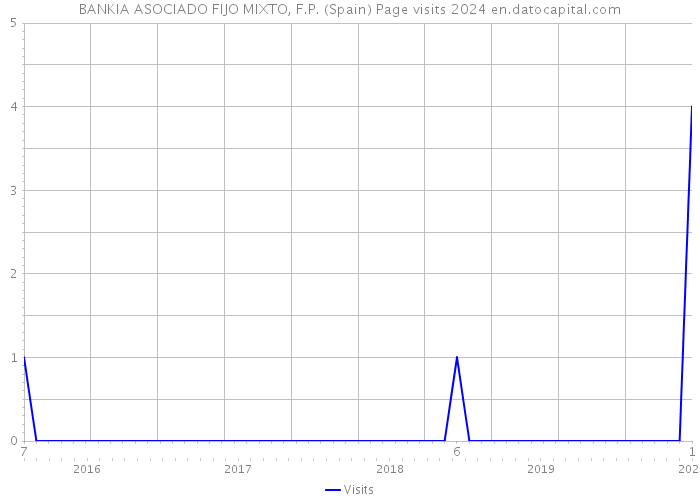BANKIA ASOCIADO FIJO MIXTO, F.P. (Spain) Page visits 2024 