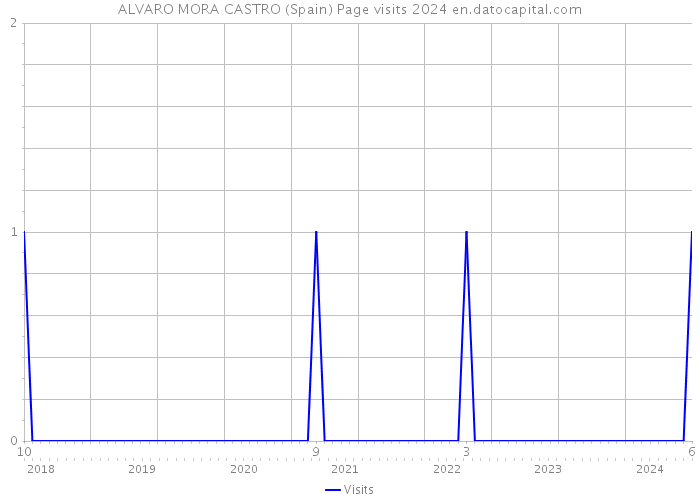 ALVARO MORA CASTRO (Spain) Page visits 2024 