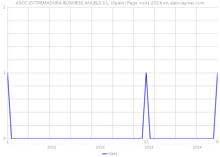 ASOC.EXTREMADURA BUSINESS ANGELS S.L. (Spain) Page visits 2024 