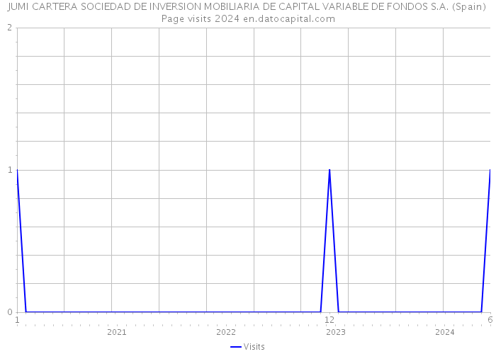JUMI CARTERA SOCIEDAD DE INVERSION MOBILIARIA DE CAPITAL VARIABLE DE FONDOS S.A. (Spain) Page visits 2024 