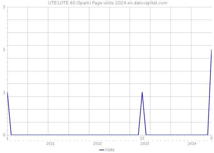  UTE LOTE 40 (Spain) Page visits 2024 
