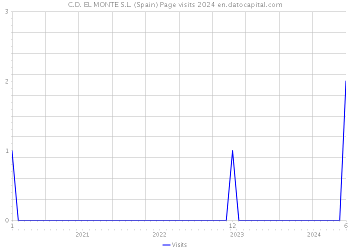 C.D. EL MONTE S.L. (Spain) Page visits 2024 