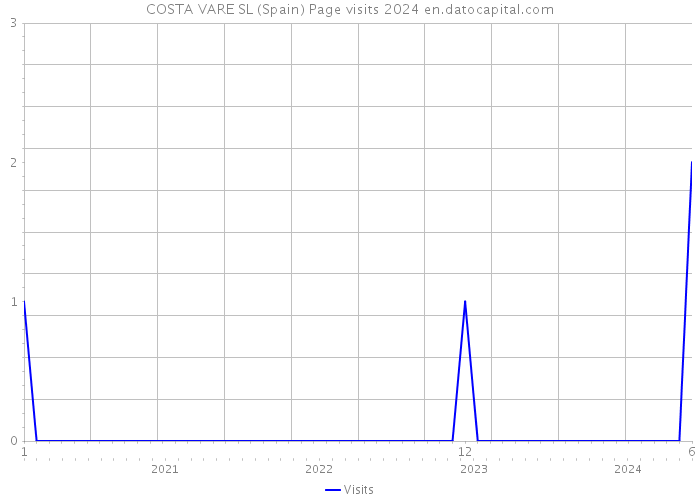 COSTA VARE SL (Spain) Page visits 2024 