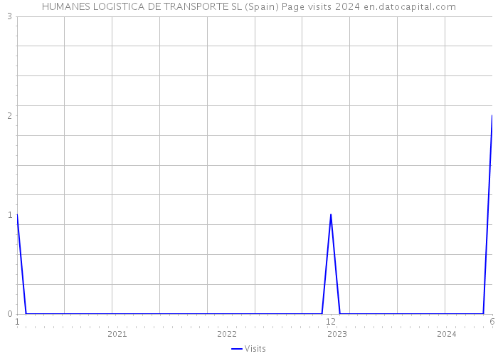 HUMANES LOGISTICA DE TRANSPORTE SL (Spain) Page visits 2024 