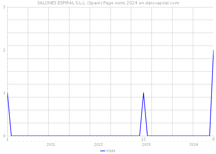 SALONES ESPIRAL S.L.L. (Spain) Page visits 2024 