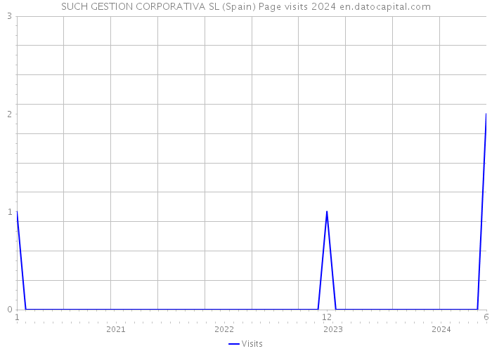 SUCH GESTION CORPORATIVA SL (Spain) Page visits 2024 