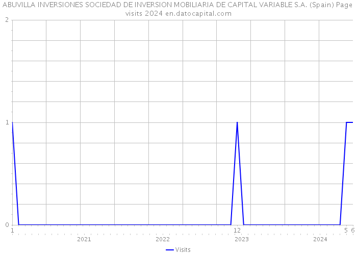 ABUVILLA INVERSIONES SOCIEDAD DE INVERSION MOBILIARIA DE CAPITAL VARIABLE S.A. (Spain) Page visits 2024 