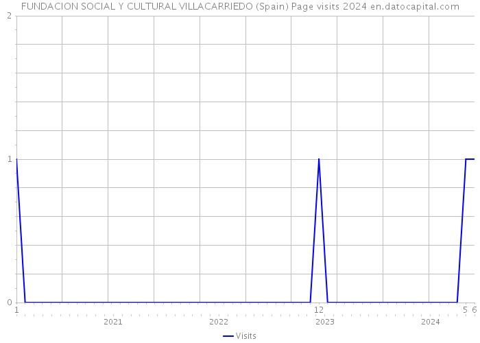 FUNDACION SOCIAL Y CULTURAL VILLACARRIEDO (Spain) Page visits 2024 