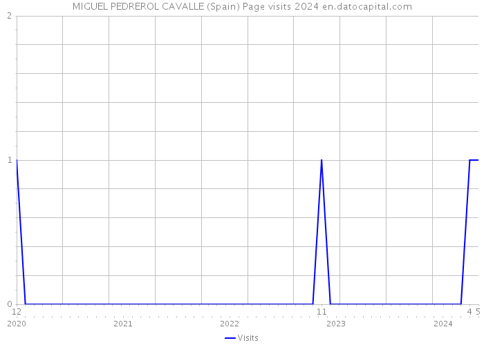 MIGUEL PEDREROL CAVALLE (Spain) Page visits 2024 