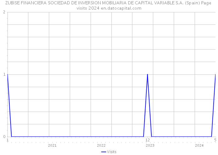 ZUBISE FINANCIERA SOCIEDAD DE INVERSION MOBILIARIA DE CAPITAL VARIABLE S.A. (Spain) Page visits 2024 