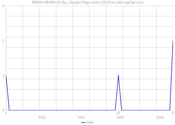 SESMA APARICIO SLL. (Spain) Page visits 2024 
