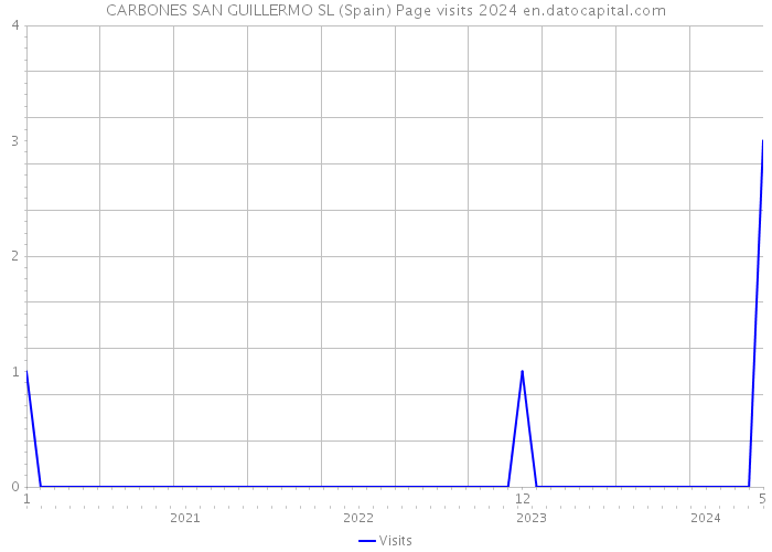 CARBONES SAN GUILLERMO SL (Spain) Page visits 2024 