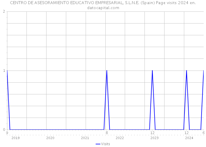 CENTRO DE ASESORAMIENTO EDUCATIVO EMPRESARIAL, S.L.N.E. (Spain) Page visits 2024 
