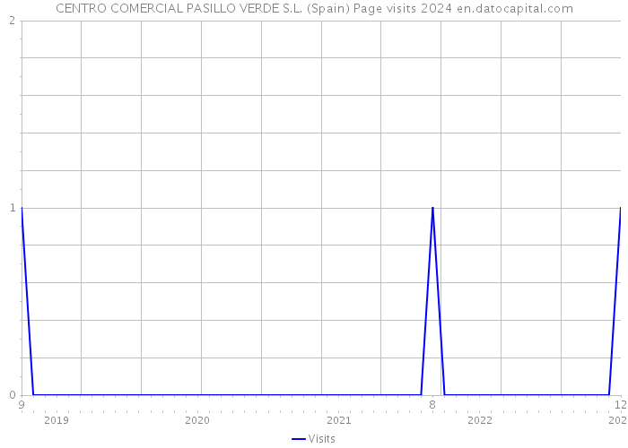 CENTRO COMERCIAL PASILLO VERDE S.L. (Spain) Page visits 2024 