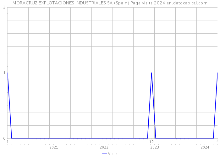 MORACRUZ EXPLOTACIONES INDUSTRIALES SA (Spain) Page visits 2024 