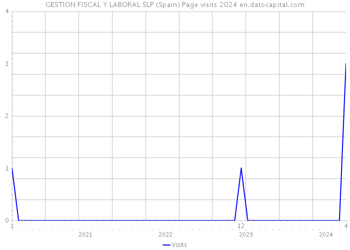 GESTION FISCAL Y LABORAL SLP (Spain) Page visits 2024 