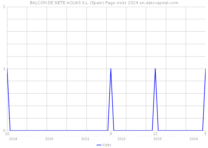 BALCON DE SIETE AGUAS S.L. (Spain) Page visits 2024 