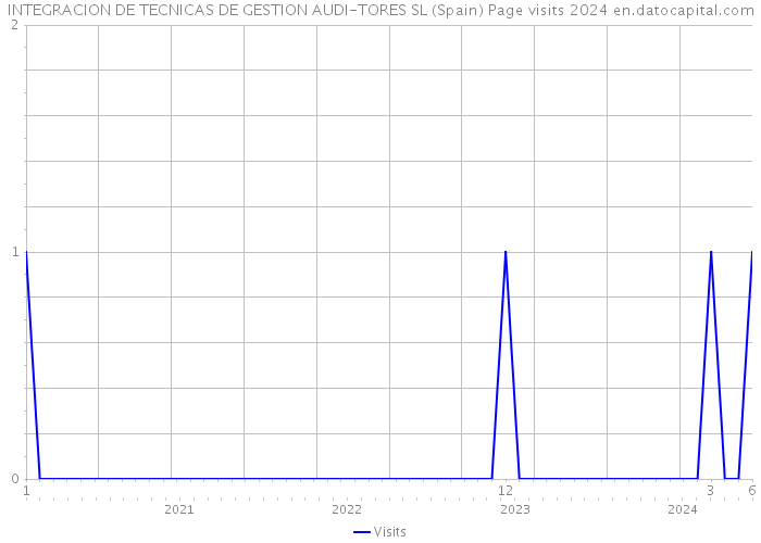 INTEGRACION DE TECNICAS DE GESTION AUDI-TORES SL (Spain) Page visits 2024 