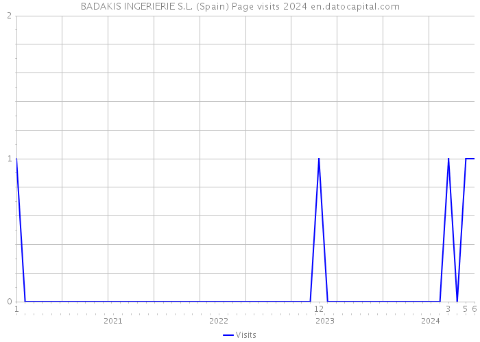 BADAKIS INGERIERIE S.L. (Spain) Page visits 2024 