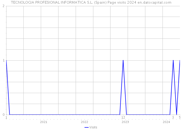 TECNOLOGIA PROFESIONAL INFORMATICA S.L. (Spain) Page visits 2024 