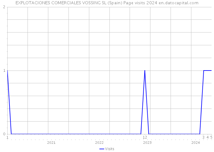 EXPLOTACIONES COMERCIALES VOSSING SL (Spain) Page visits 2024 