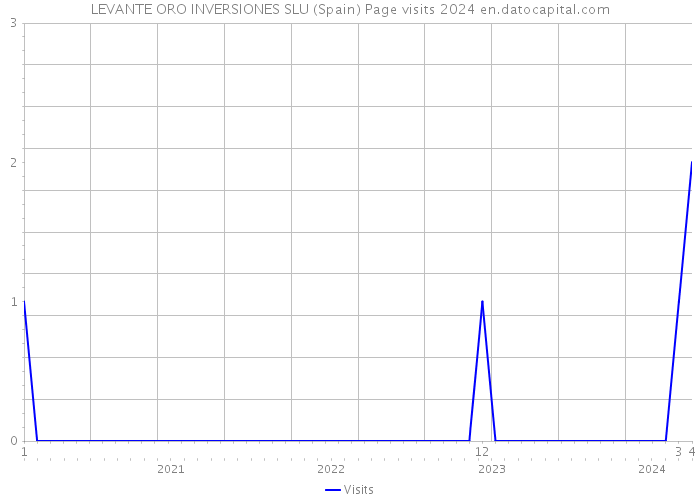 LEVANTE ORO INVERSIONES SLU (Spain) Page visits 2024 