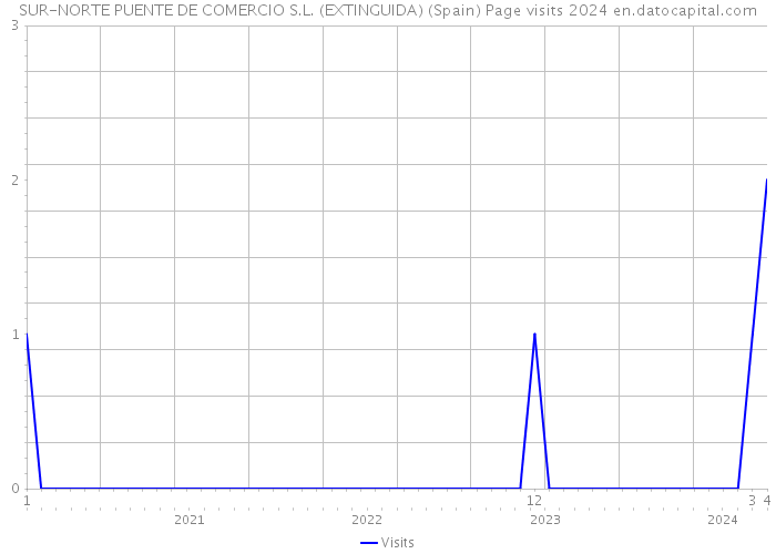 SUR-NORTE PUENTE DE COMERCIO S.L. (EXTINGUIDA) (Spain) Page visits 2024 