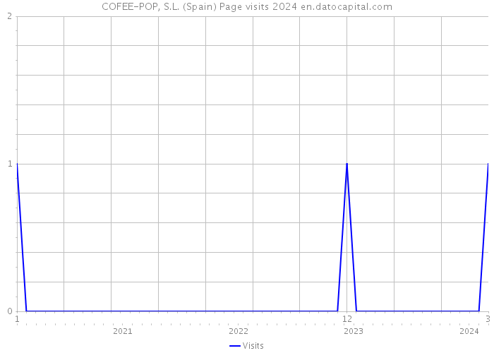 COFEE-POP, S.L. (Spain) Page visits 2024 