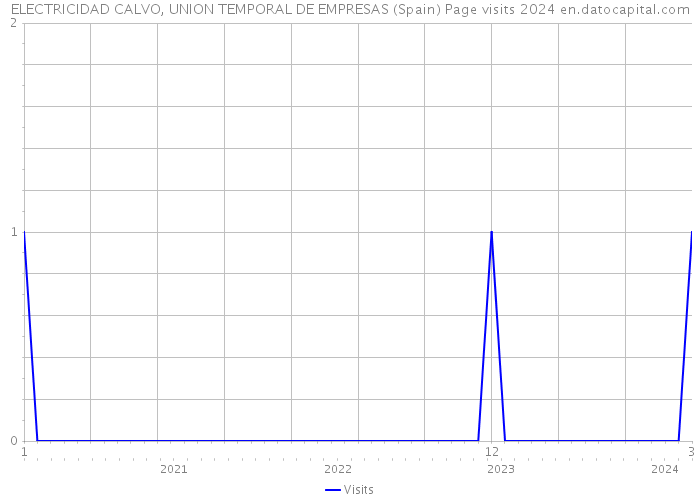 ELECTRICIDAD CALVO, UNION TEMPORAL DE EMPRESAS (Spain) Page visits 2024 