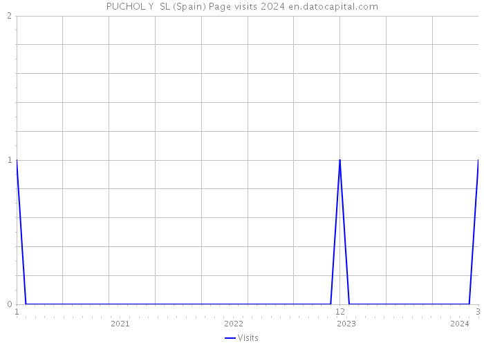 PUCHOL Y SL (Spain) Page visits 2024 