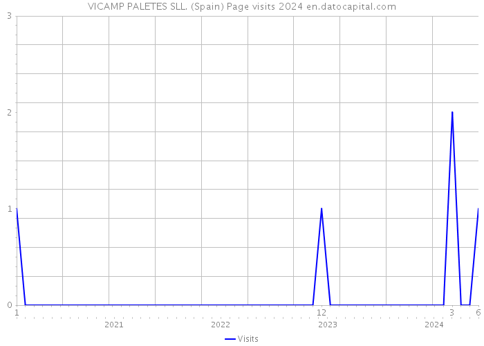 VICAMP PALETES SLL. (Spain) Page visits 2024 