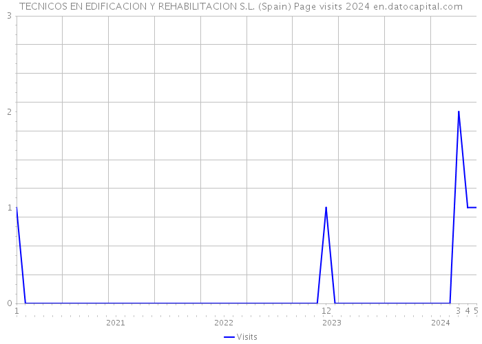 TECNICOS EN EDIFICACION Y REHABILITACION S.L. (Spain) Page visits 2024 