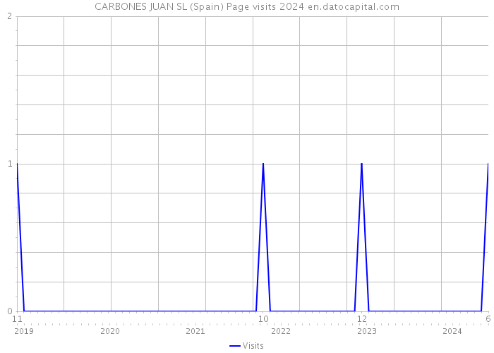 CARBONES JUAN SL (Spain) Page visits 2024 