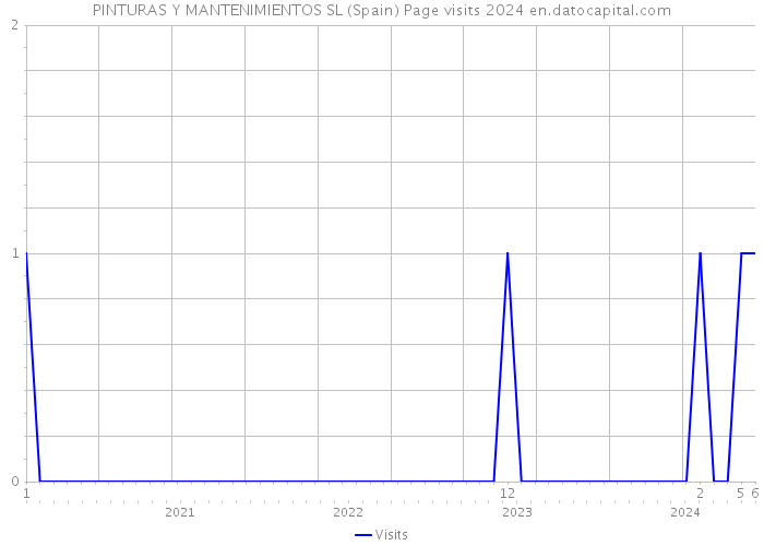 PINTURAS Y MANTENIMIENTOS SL (Spain) Page visits 2024 