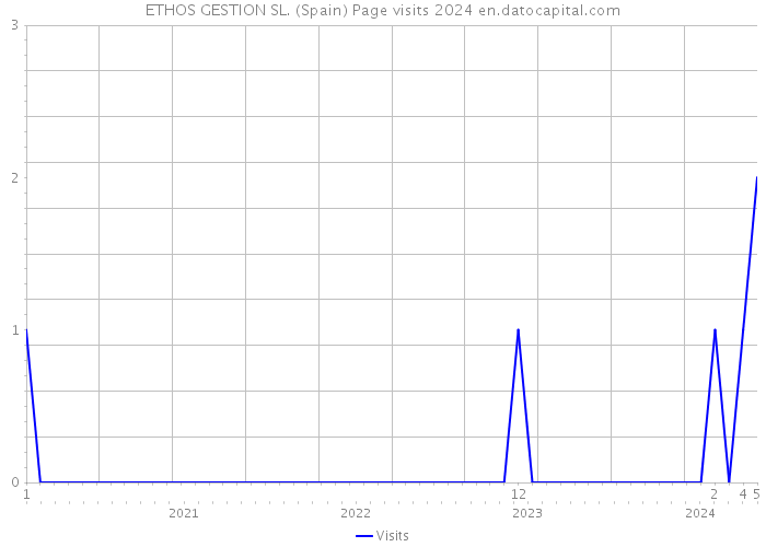 ETHOS GESTION SL. (Spain) Page visits 2024 