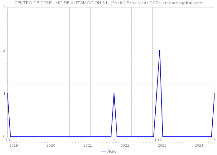 CENTRO DE CONSUMO DE AUTOMOCION S.L. (Spain) Page visits 2024 