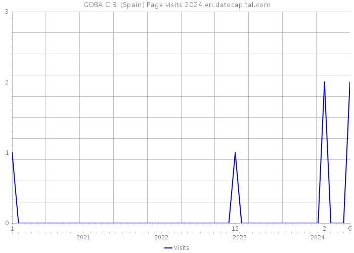 GOBA C.B. (Spain) Page visits 2024 