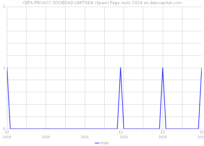 GEFA PRIVACY SOCIEDAD LIMITADA (Spain) Page visits 2024 
