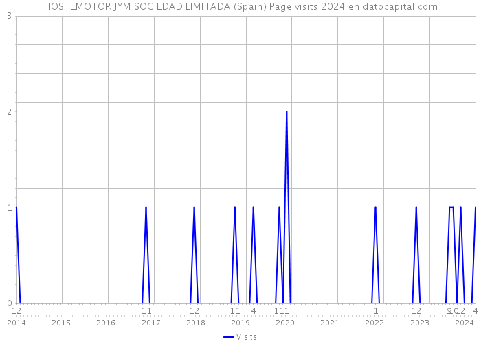 HOSTEMOTOR JYM SOCIEDAD LIMITADA (Spain) Page visits 2024 
