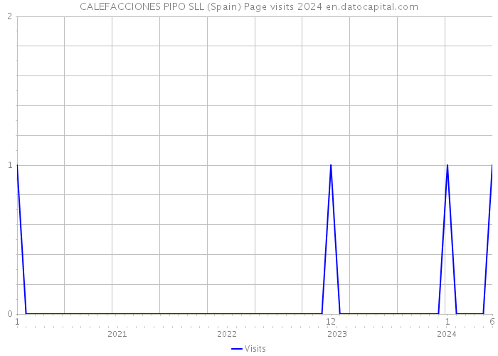 CALEFACCIONES PIPO SLL (Spain) Page visits 2024 