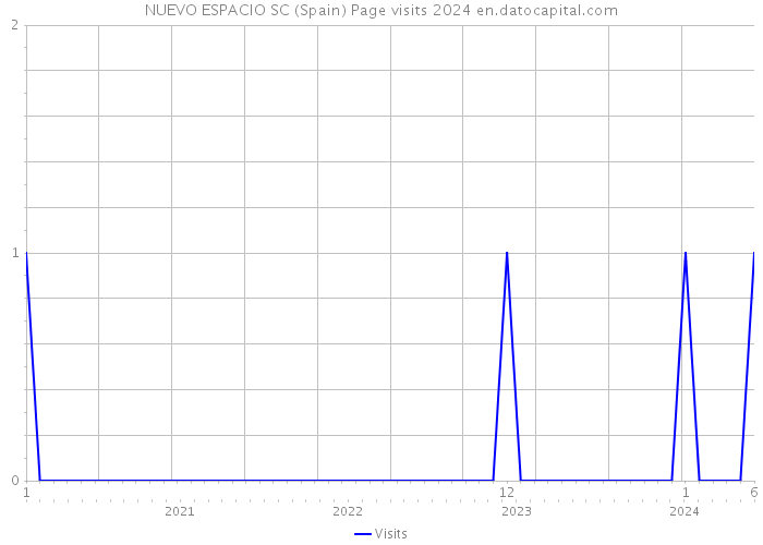 NUEVO ESPACIO SC (Spain) Page visits 2024 