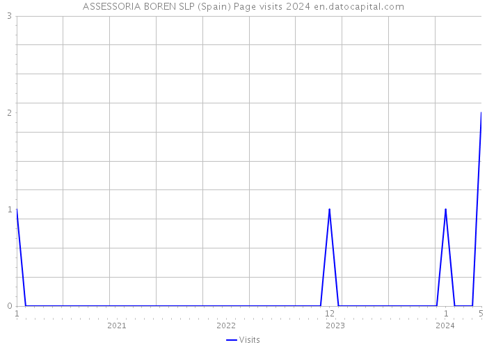ASSESSORIA BOREN SLP (Spain) Page visits 2024 