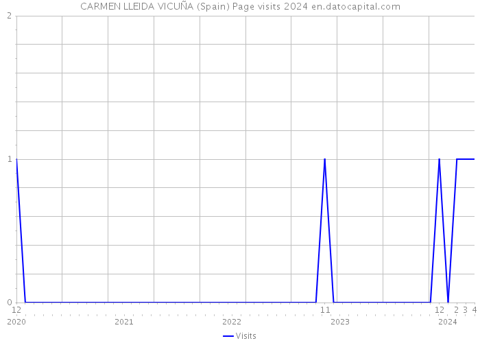CARMEN LLEIDA VICUÑA (Spain) Page visits 2024 