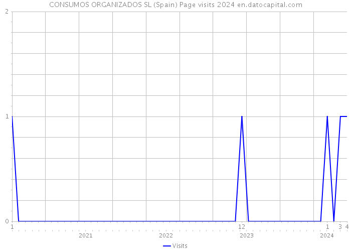CONSUMOS ORGANIZADOS SL (Spain) Page visits 2024 