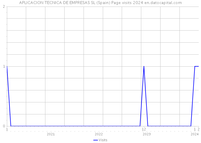 APLICACION TECNICA DE EMPRESAS SL (Spain) Page visits 2024 