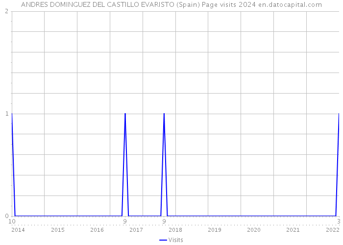 ANDRES DOMINGUEZ DEL CASTILLO EVARISTO (Spain) Page visits 2024 