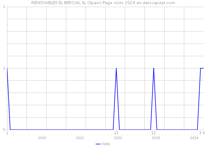 RENOVABLES EL BERCIAL SL (Spain) Page visits 2024 